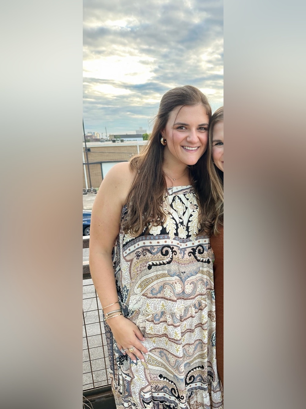 Paisley Print Sleeveless Maxi Dress